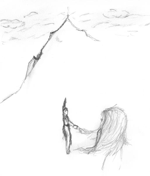 <b>Lead me to Christ, 2022</b><br><i>Graphite on paper</i>