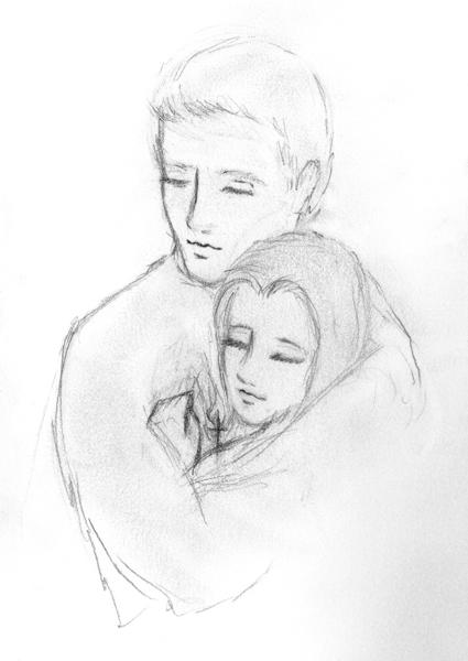 <b>Let Him Be The First Between Us, 2022</b><br><i>Graphite on paper</i>