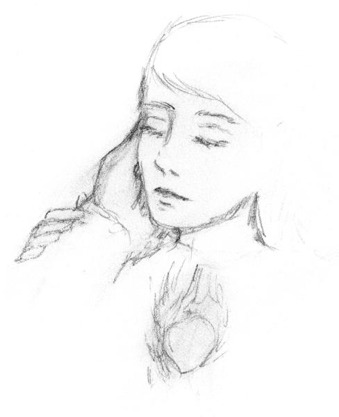 <b>Love Sets a Soul On Fire, 2021</b><br><i>Graphite on paper</i>