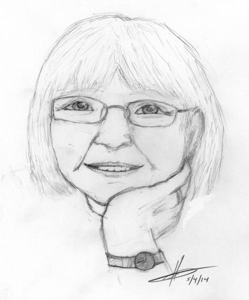 <b>Life Study of an Older Woman, 2014</b><br><i>Graphite on bristol</i>
