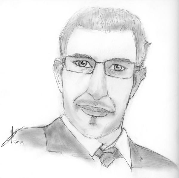 <b>Portrait of an Old Friend (E.N.), 2014</b><br><i>Graphite on bristol</i>