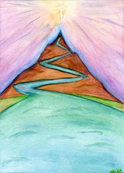 <b>Oceans of Mercy, 2023</b><br><i>Watercolor pencil on bristol</i>