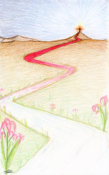 <b>Purifying Tide, 2023</b><br><i>Colored pencil on watercolor paper</i>