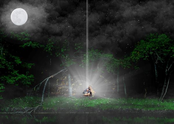<b>Silent Night, 2022</b><br><i>Digital Graphic Montage</i>