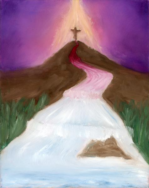 <b>The Blood and the Water, 2025</b><br><i>Oil on canvas</i>